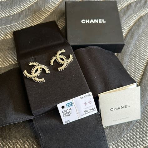 chanel 22b earrings|chanel eternal no 5 earrings.